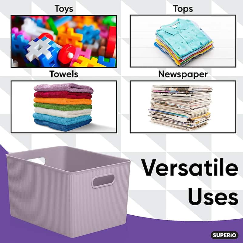 Plastic Cube Set of 2 - 15"W x 9"H x 11.5"D