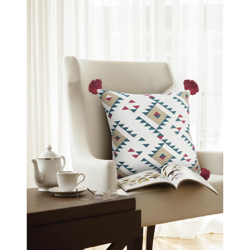 Sevita Eclectic Southwestern Geometric Throw Pillow