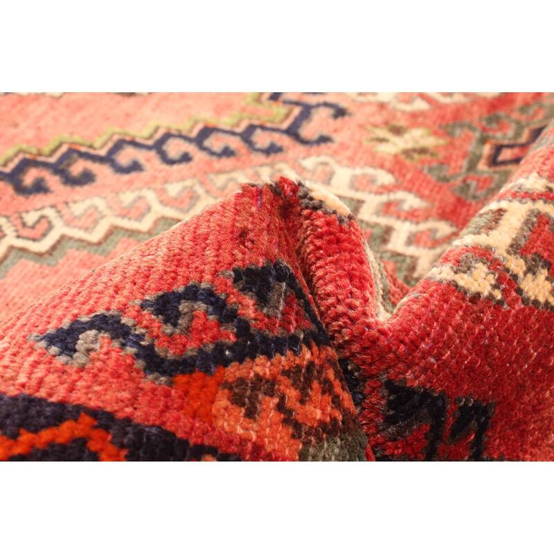 ECARPETGALLERY Hand-knotted Konya Anatolian Red Wool Rug - 4'2 x 7'1