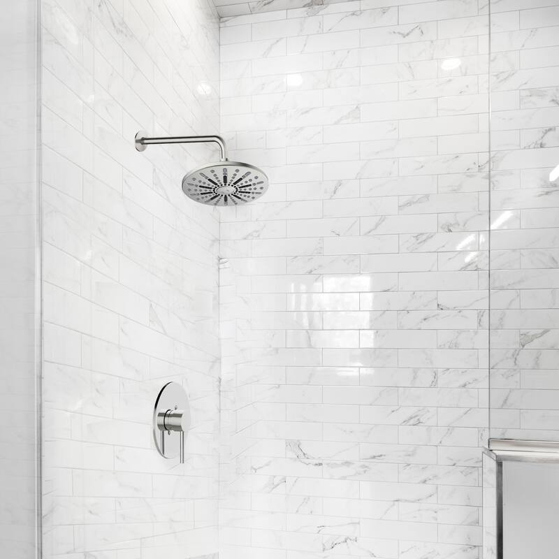 Design House 841494-MB 90-Degree 14.5-inch Steel Shower Arm and Flange - Satin Nickel