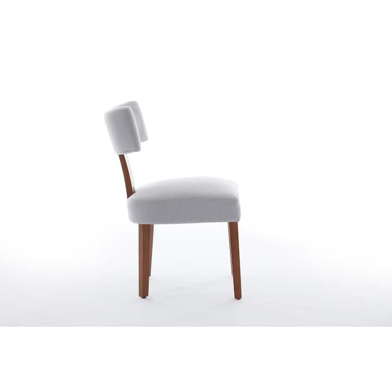 GDFStudio - Mariscat Fabric Wingback Dining Chairs（Set of 2）