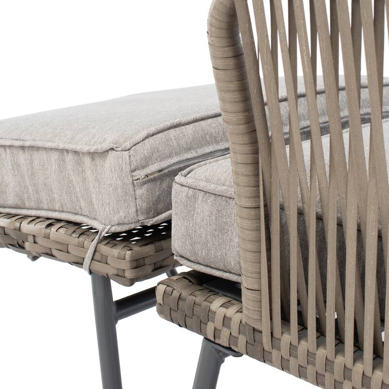 SAFAVIEH Outdoor Living Narda 5-piece Lounger Set - 26"W x 29"D x 32"H