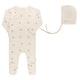preview thumbnail 3 of 10, Ely's & Co. Embroidered Collection - Footie + Bonnet Ivory Berry - 1 Month