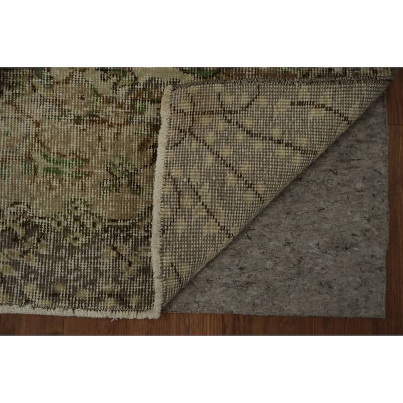 Hand Knotted Oriental 100% Wool Carpet Transitional Floral Beige & Ivories Anatolian Area Rug - 6' 11'' X 3' 9''