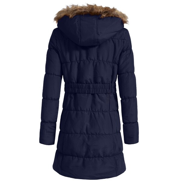 ladies quilted jacket with hood