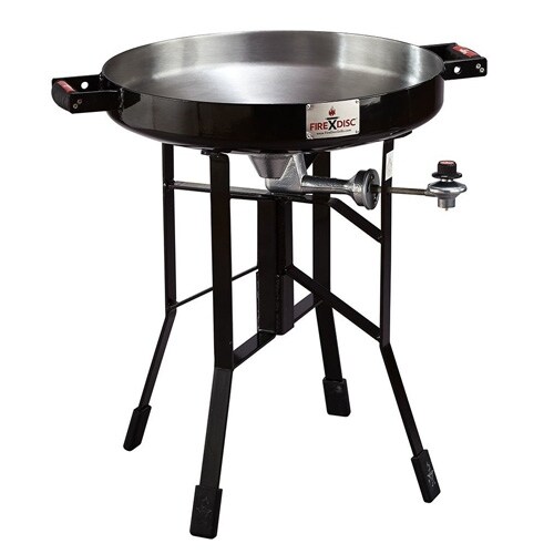 Firedisc Deep 24 Inch Short Portable Black Cooker w/ Sureflame Burner
