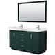 Option Green / White Quartz Top / Brushed Nickel Hardware