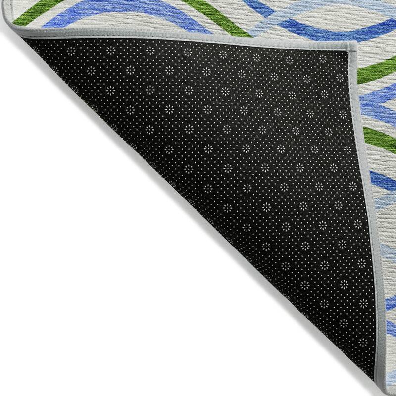 HomeRoots Abstract Transitional Rectangle Outdoor Rug