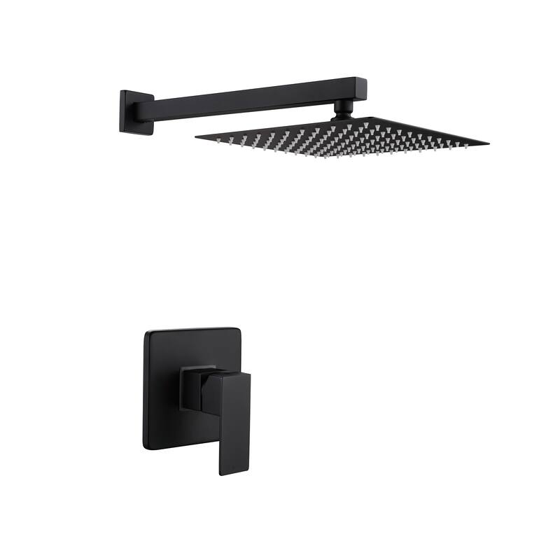Square Single Spray Rainfall Showerhead