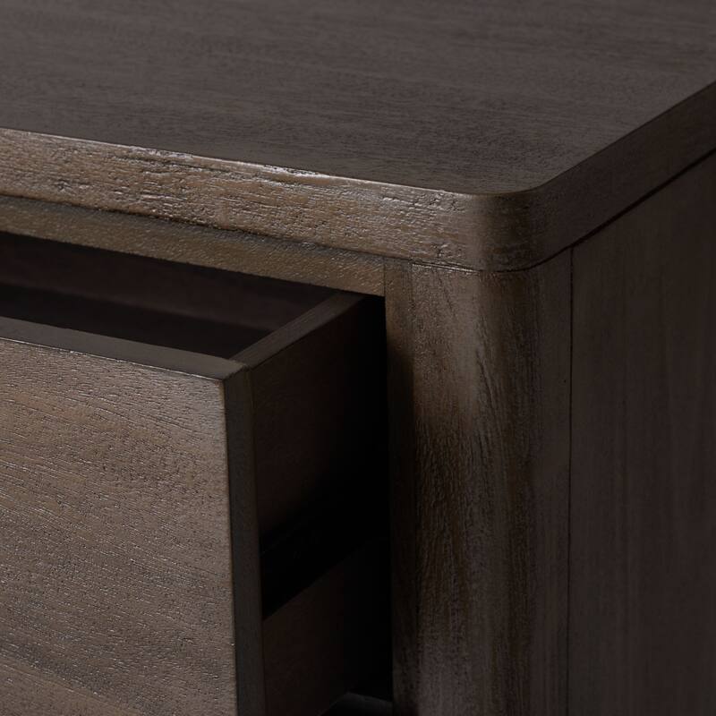 SAFAVIEH Couture Rolfke 3-Drawer Wood Nightstand