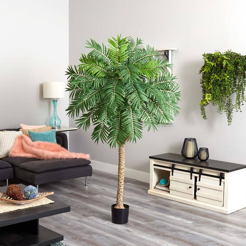 80" Robellini Palm Artificial Tree - Green