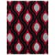 SAFAVIEH Florida Shag Bertille Geometric 1.2-inch Thick Rug - 8' x 10' - Black/Red