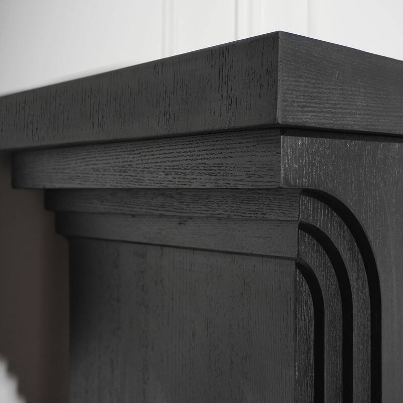 58" Engineered Wood Console Table with Slim Base