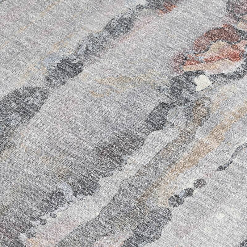 HomeRoots Abstract Transitional Rectangle Outdoor Rug