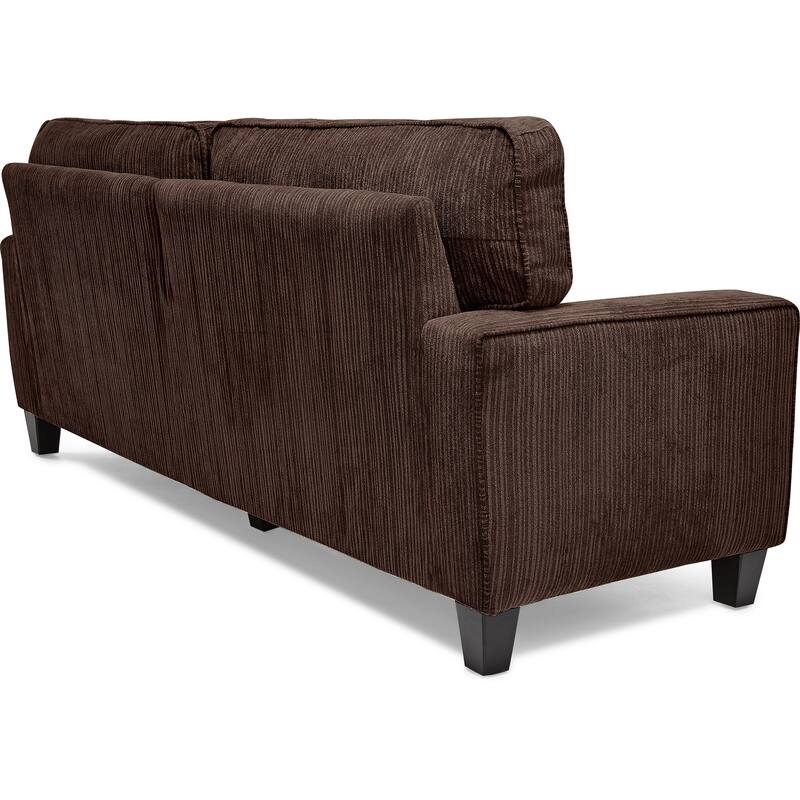 Serta Palisades Upholstered 73" Sofas for Living Room Modern Design Couch, Straight Arms, Soft Upholstery, Tool-Free Assembly