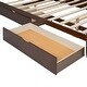 preview thumbnail 6 of 46, Queen Storage Platform Bed with Twin-XL Trundle & USB Ports