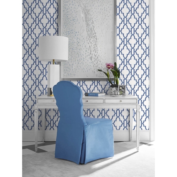 Shop Luxe Haven Coastal Lattice Peel and Stick Wallpaper ...