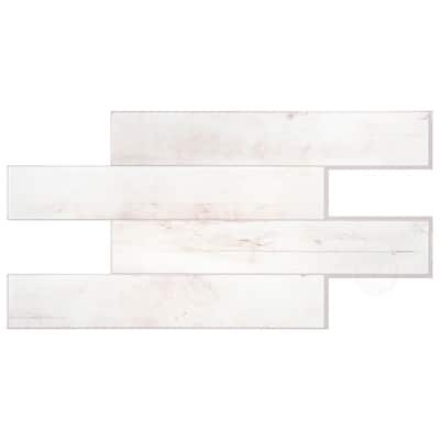 Peel and Stick Backsplash Tile - Smart Tiles Norway Bleached Wood - Kitchen and Bathroom Stick on Tiles