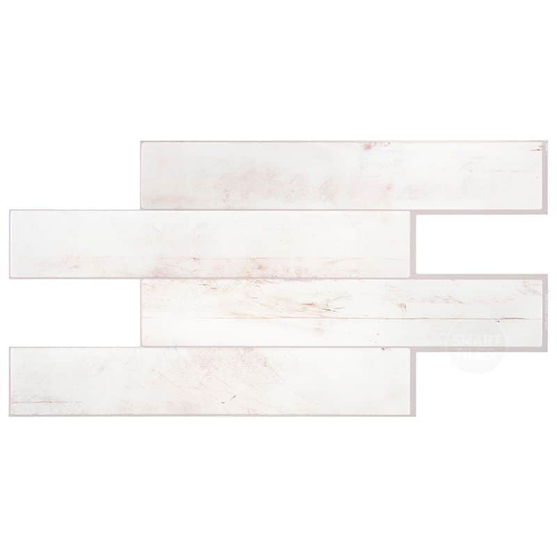 Peel and Stick Backsplash Tile - Smart Tiles Norway Bleached Wood - Kitchen and Bathroom Stick on Tiles