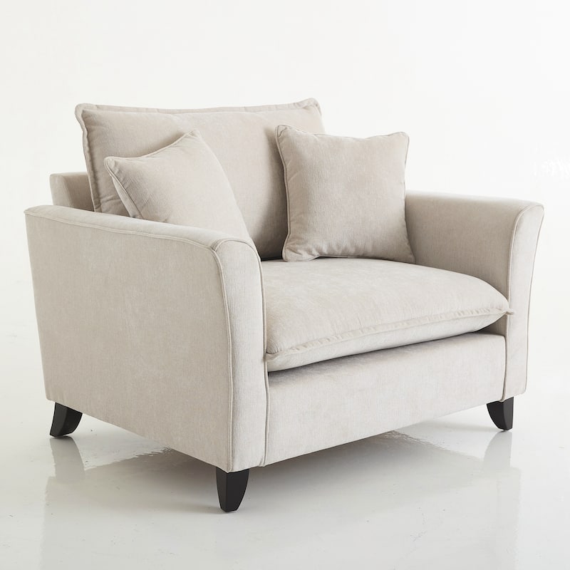 Oversized Armchair, Comfy Chair and a Half Single Sofa with Pillow for Living Room Bedroom