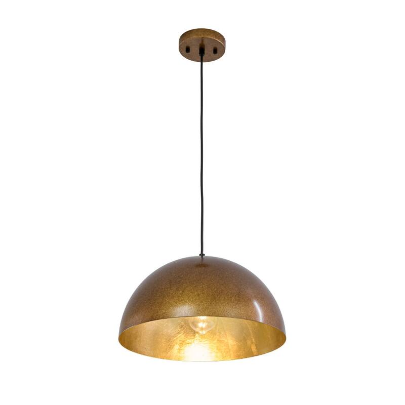 Industrial Oversized Metal Dome Pendant Light - Modern Farmhouse