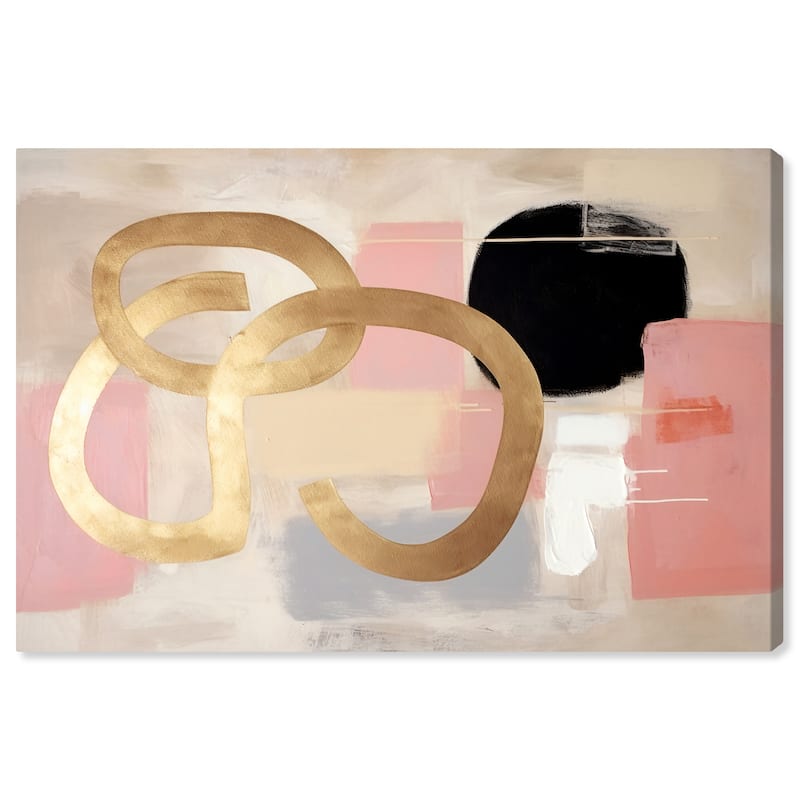 Wynwood Studio Canvas Fashion and Glam Jewelry Abstract Gold and Metallic Gold Modern & Contemporary Wall Art Canvas Print