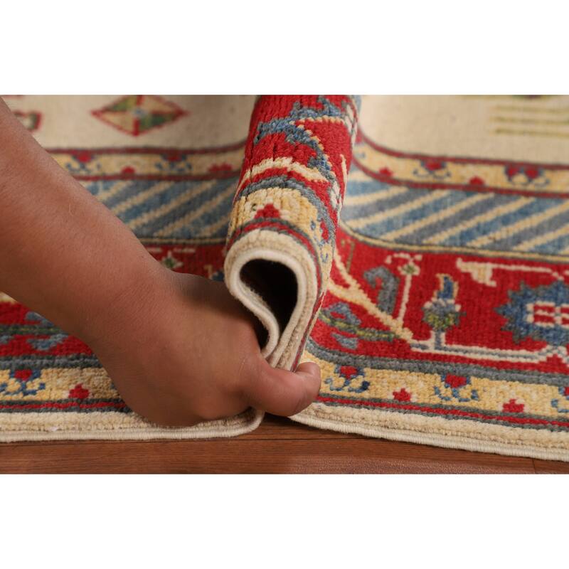 Kazak Oriental Area Rug Handmade Living Room Wool Carpet - 5'9" x 8'0"