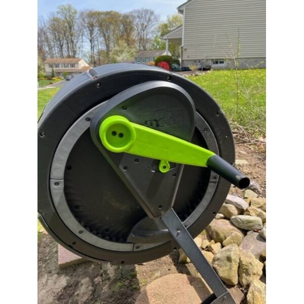 RSIMAZE Two Stage 65 Gallon Compost Tumbler with Easy Turn Kit Bed