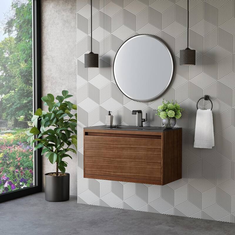 James Martin Vanities 805-V35.4-MB-CH Mantova 36" Single Basin Poplar