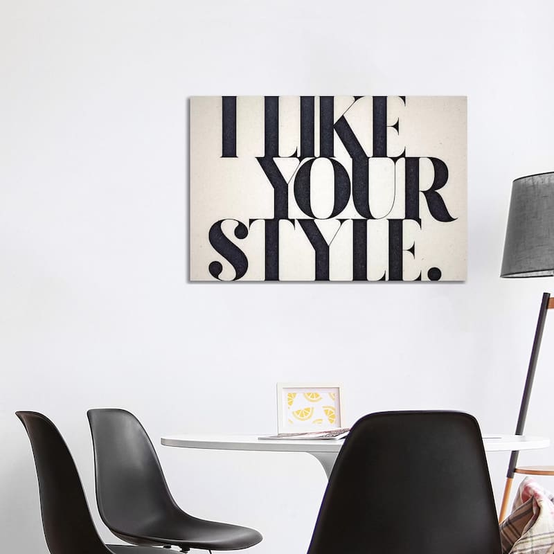 iCanvas "Like Your Style" by 33 Broken Bones Canvas Print - 26x40x1.5