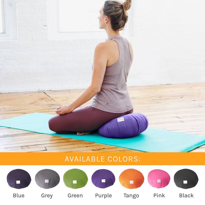 Sol Living Round Cotton Zafu Cushion Yoga Accessory