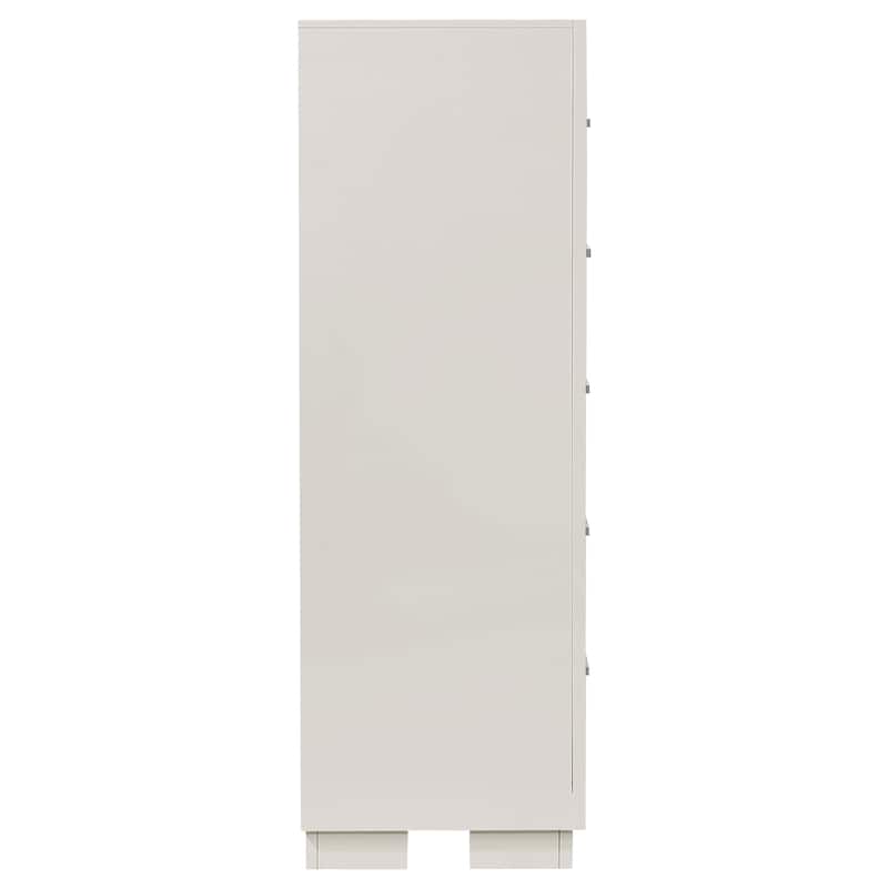 Jessica 5-drawer Bedroom Chest Cream White