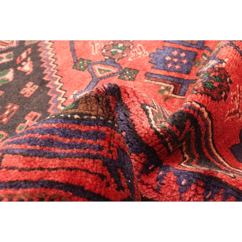 ECARPETGALLERY Hand-knotted Andelz Red Wool Rug - 4'8 x 7'3