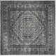 preview thumbnail 110 of 188, SAFAVIEH Adirondack Cheyenne Rustic Oriental Medallion Rug 10' Square - Silver/Black