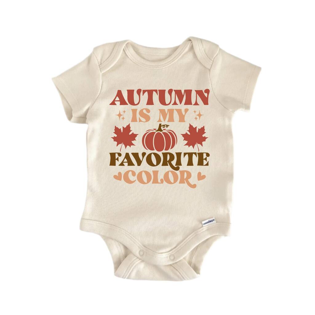 Autumn Is My Favorite Color Fall- Baby Boy Girl Clothes Infant Bodysuit Funny Cute Newborn