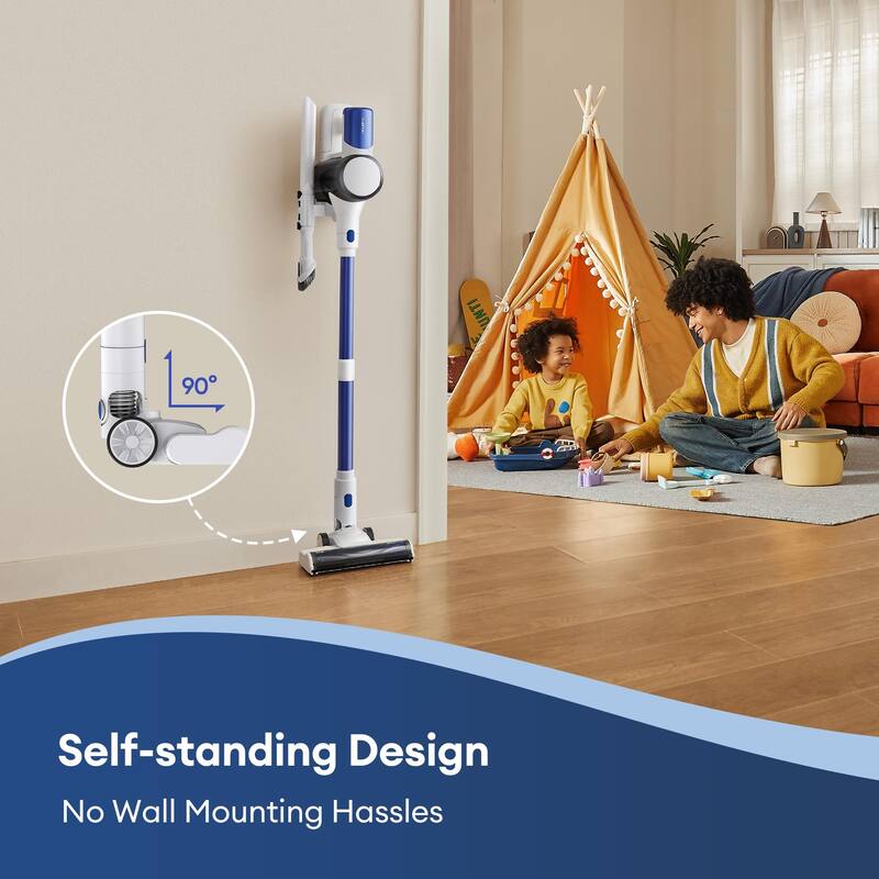 Cordless Stick Vacuum Cleaner Lightweight for Home, Pet Hair, Hardwood Floors, and Carpets