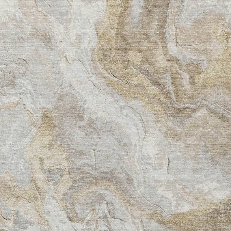 HomeRoots Abstract Modern Rectangle Outdoor Rug
