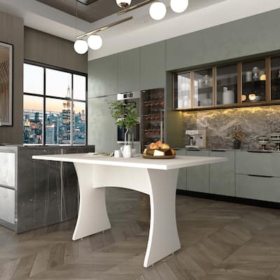 Manhattan Comfort Coney Mid-Century Modern Dining Table