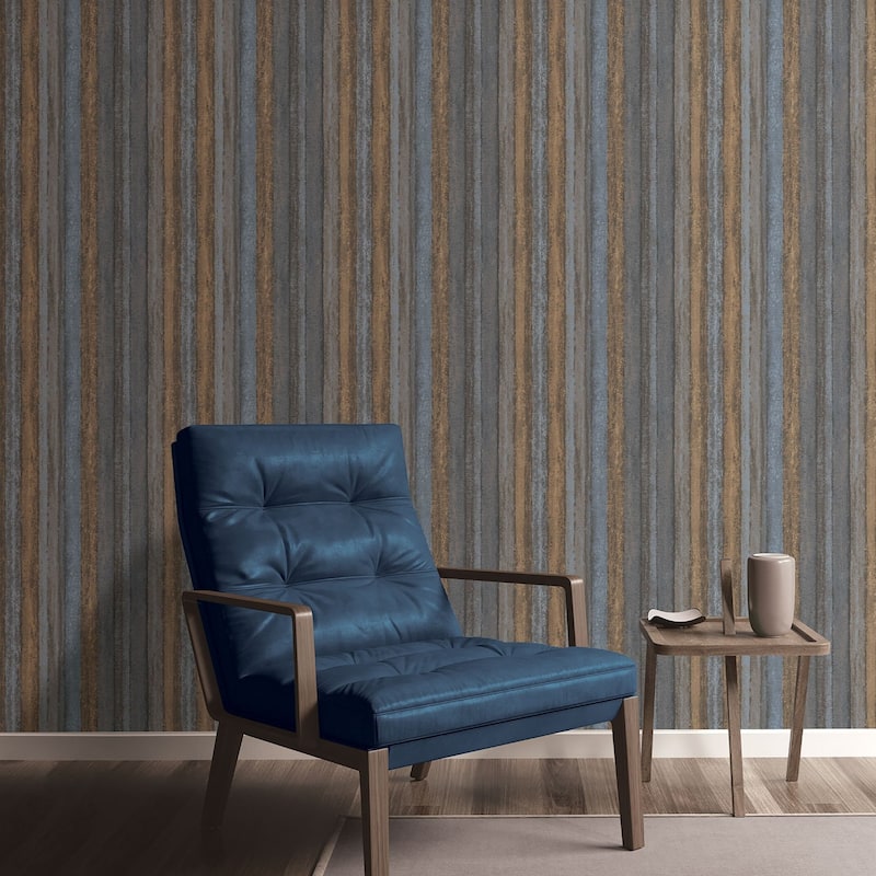 Galerie Wallcoverings Ambiance Nomed Stripe Design Vinyl on Non-woven Matte Wallpaper Roll