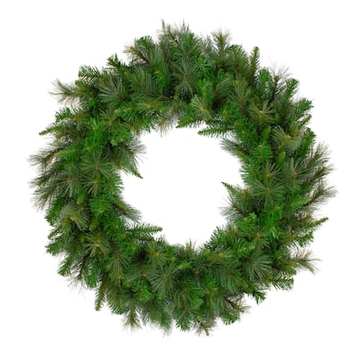 Canyon Pine Mixed Artificial Christmas Wreath 36-Inch Unlit - 36"