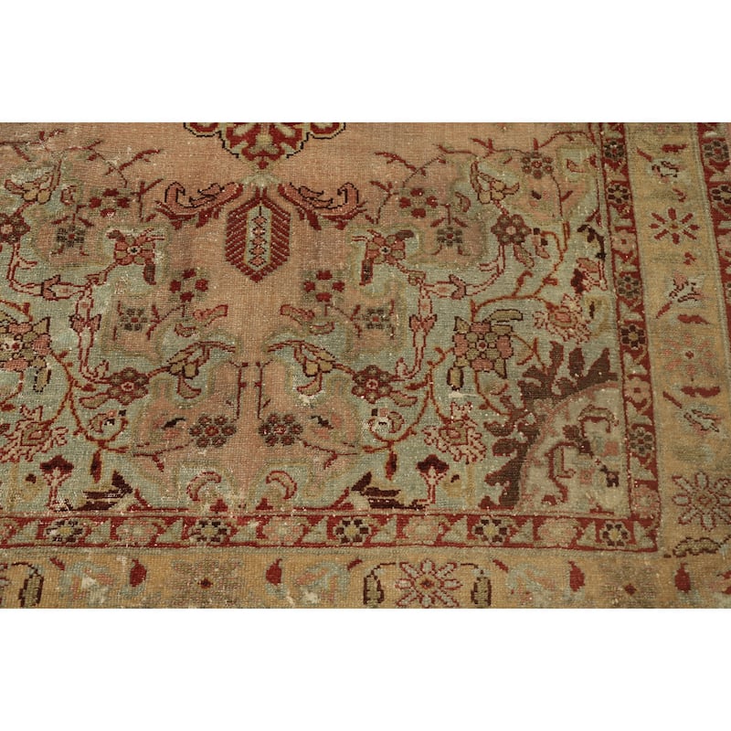 Hand Knotted Oriental 100% Wool Carpet Traditional Medallion Oranges & Rust Malayer Runner Rug - 6' 1'' X 4' 1''
