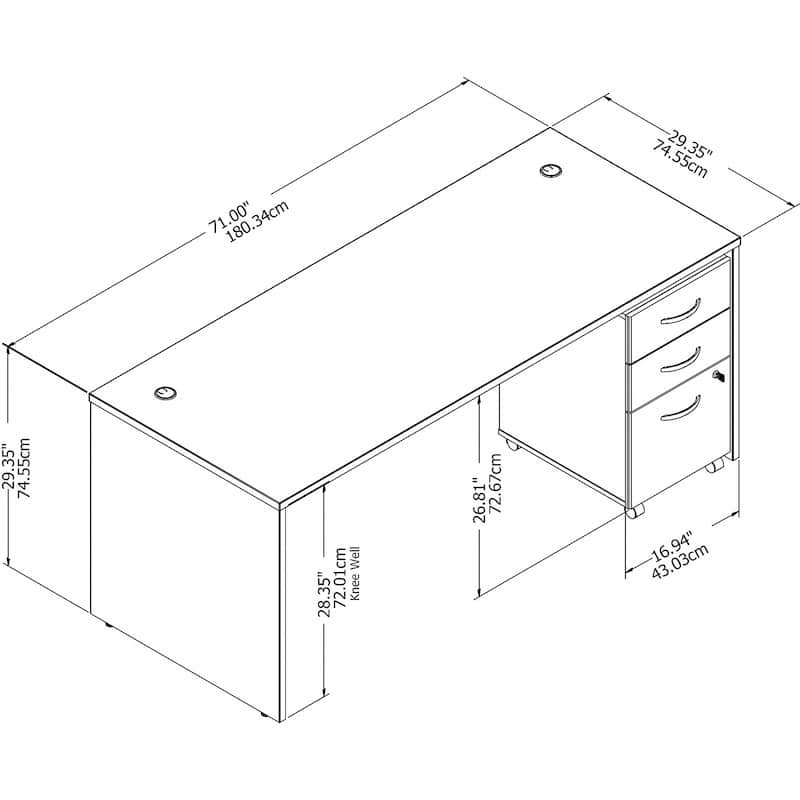 Studio C Contemporary Office Desk by Bush Business Furniture