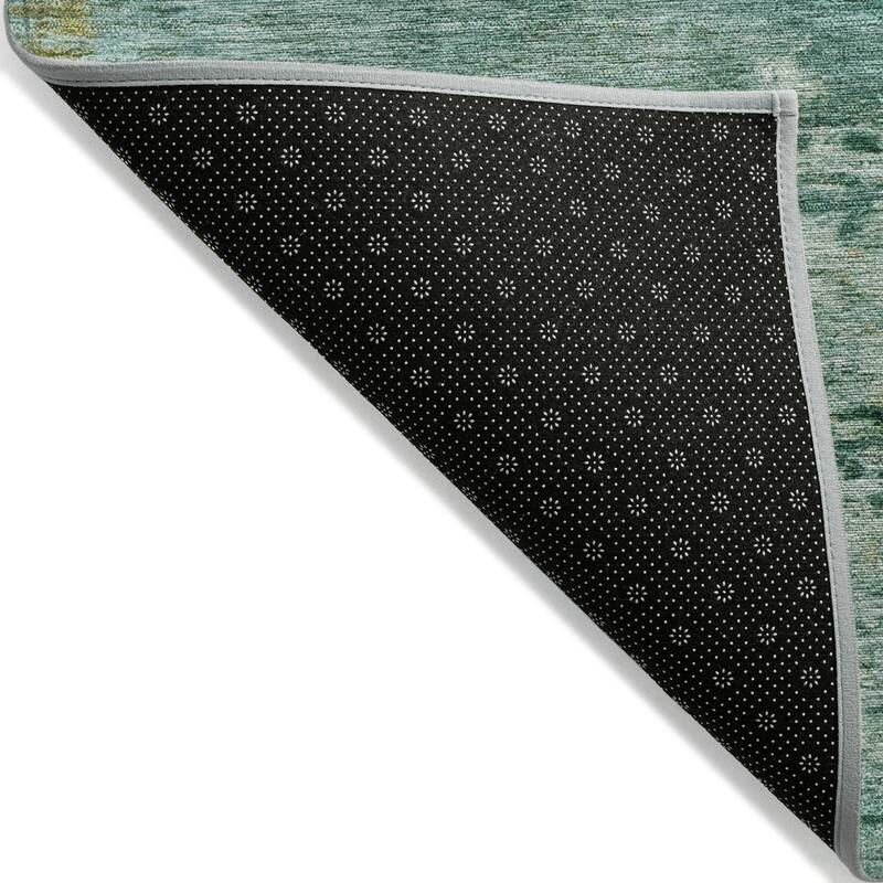 Machine Washable Indoor/Outdoor Contemporary Chantille Rug