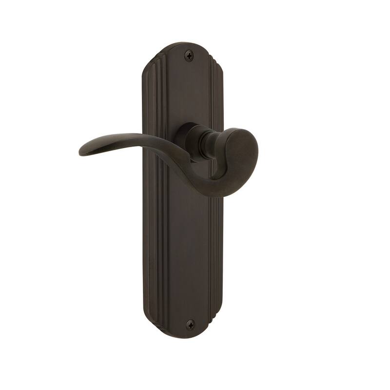 Nostalgic Warehouse Manor Left Handed Non-Turning One-Sided Door Lever - Oil-Rubbed Bronze