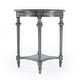 preview thumbnail 5 of 6, Hellinger 24 in. W Round Wood Tall End Table with Open Shelf