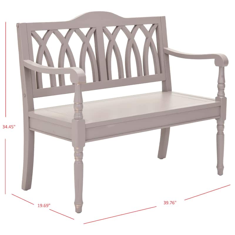 SAFAVIEH Ivah Distressed White Bench - 40" x 19.7" x 36" - 40Wx20Dx36H