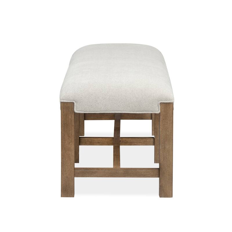 Magnussen Home Plum Creek Sierra Brown Bench - 60''W x 19''D x 19''H