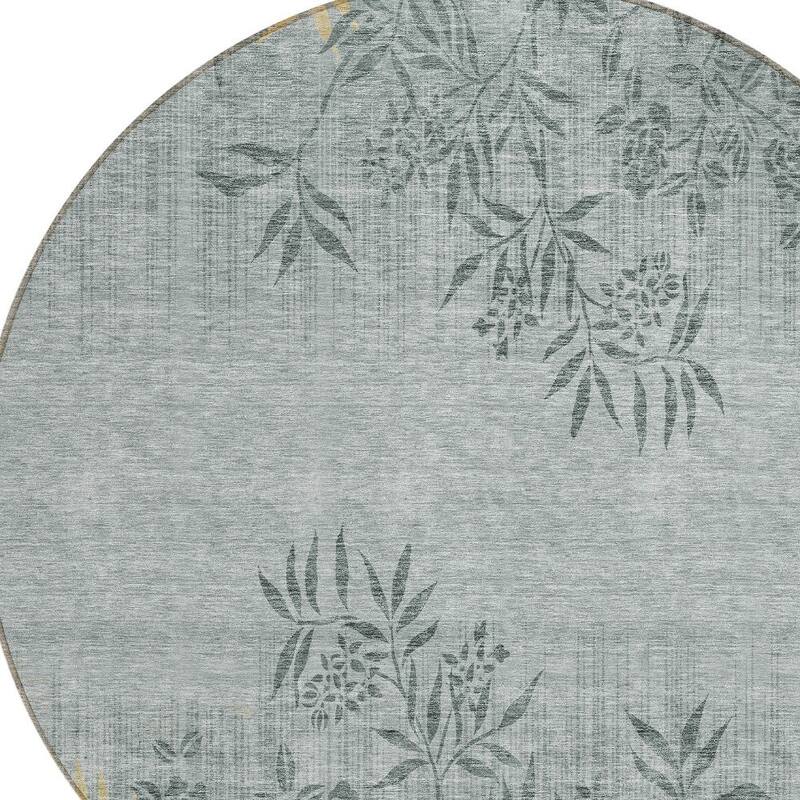 HomeRoots Floral Transitional Rectangle Outdoor Rug