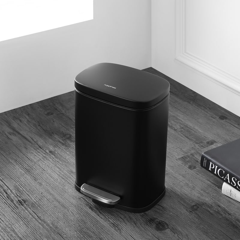 happimess 13-Gallon Trash Can with Soft-Close Lid and FREE Mini Trash Can