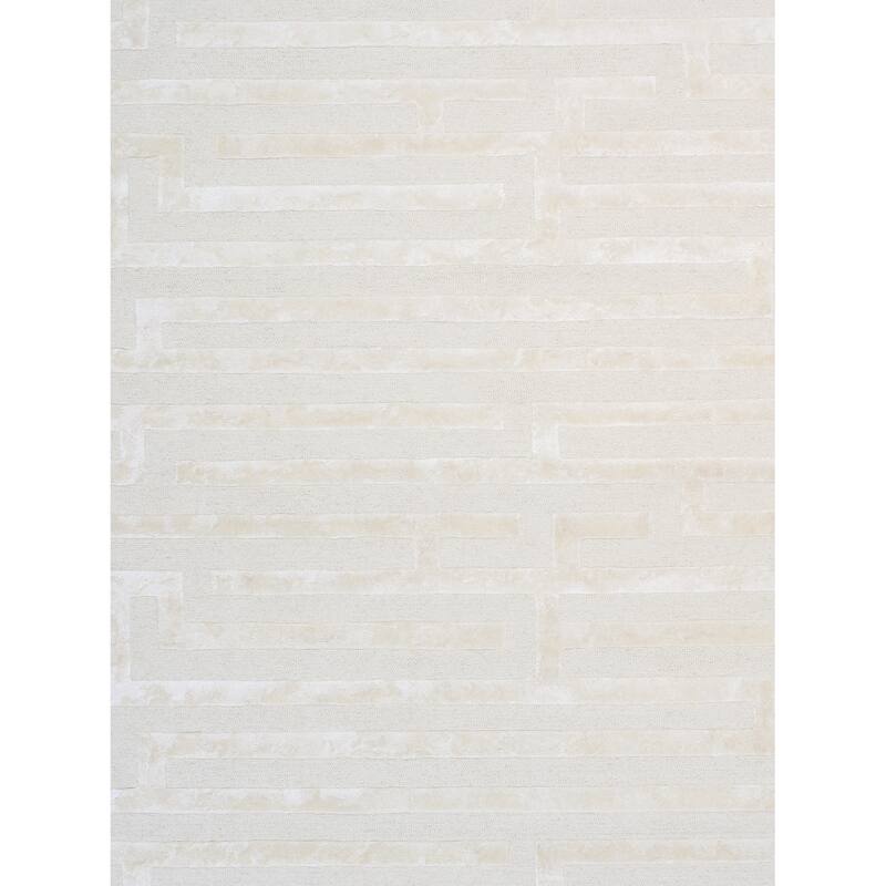 Pasargad Home Edgy Hand-Tufted Bsilk & Wool Area Rug